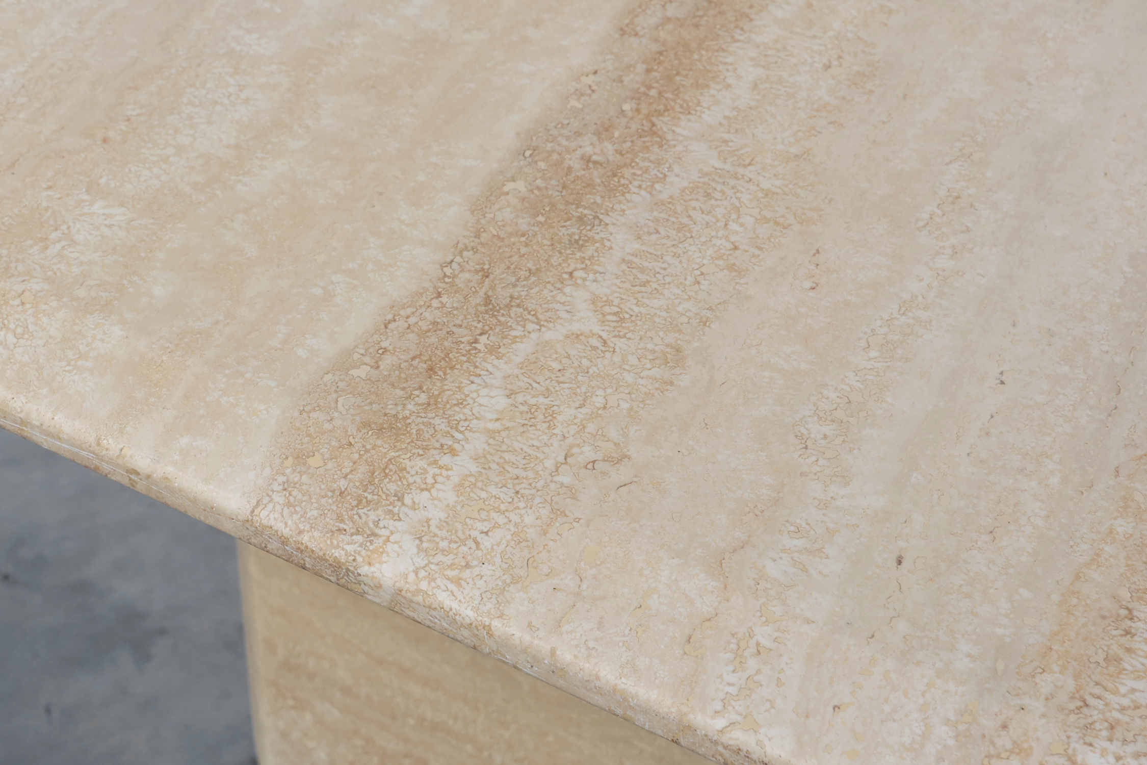Mid-century square travertine coffee or side table, Italy 1960sthumbnail
